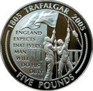 5 Pounds - Elizabeth II ("England Expects")