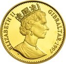 1 Crown - Elizabeth II - Golden Wedding. (Queen with Charles, Anne and monkey)