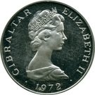 25 New Pence - Elizabeth II (Silver Wedding; Silver Proof Issue)