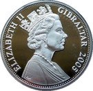 5 Pounds - Elizabeth II (Nelson on compass)