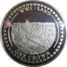 1 Crown - Elizabeth II (WW1 Land; Gold Plated)