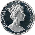 14 ECUs / 10 Pounds - Elizabeth II (Knight)