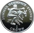 1 Crown - Elizabeth II (Long Jumper and Kangaroo)