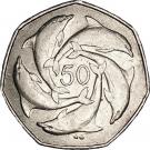 50 Pence - Elizabeth II (3rd portrait)