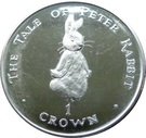 1 Crown - Elizabeth II (Peter Rabbit standing)