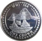 1 Crown - Elizabeth II (WW1 Sea; Gold Plated)