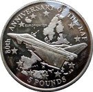 5 Pounds - Elizabeth II (Eurofighter over map)