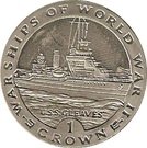 1 Crown - Elizabeth II (U.S.S. Gleaves)