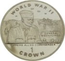 1 Crown - Elizabeth II (World War II- General Eisenhower)