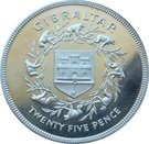25 Pence - Elizabeth II (Silver Jubilee; Silver Proof Issue)