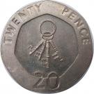 20 Pence - Elizabeth II (3rd portrait)