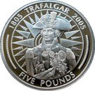 5 Pounds - Elizabeth II (Nelson on compass)