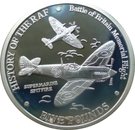 5 Pounds - Elizabeth II (History of the RAF-Spitfires in flight)