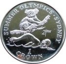 1 Crown - Elizabeth II (Swimmer and Koala)