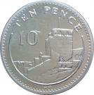 10 Pence - Elizabeth II (3rd portrait; large type)