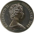 1 Crown - Elizabeth II (King George III)