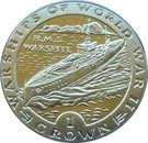1 Crown - Elizabeth II (H.M.S. Warspite)