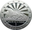1 Crown - Elizabeth II (Rock of Gibraltar)