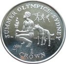 1 Crown - Elizabeth II (Aboriginal man and dog)