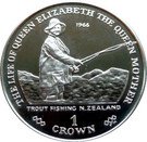 1 Crown - Elizabeth II (Queen Mother Trout Fishing)