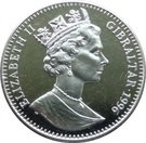 1 Crown - Elizabeth II (Roses)