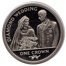 1 Crown - Elizabeth II (Diamond Wedding)