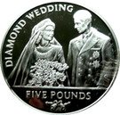 5 Pounds - Elizabeth II (Diamond Wedding)