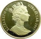 1 Crown - Elizabeth II (Engagement Portrait)