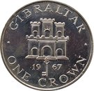 1 Crown - Elizabeth II (2nd portrait; Silver Proof)