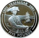5 Pounds - Elizabeth II (Nelson holding sword)