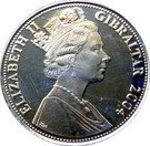 1 Crown - Elizabeth II (D-Day Landings-Coloured Poppy)