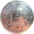 1 Crown - Elizabeth II (Charles Dickens)