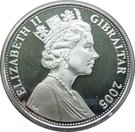 1 Crown - Elizabeth II (Nelson seated at table with officers)