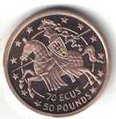 70 ECUs / 50 Pounds - Elizabeth II
