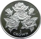 1 Crown - Elizabeth II (Roses)