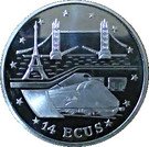 14 ECUS - Elizabeth II (Euro Tunnel)