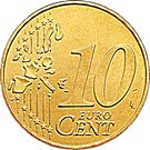 10 Euro Cent (1st map)