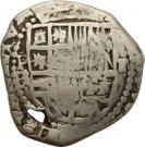 2 Reales - Felipe IV (Provisional countermarked coinage)