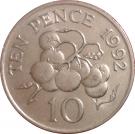 10 Pence - Elizabeth II (3rd portrait; small type)