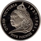 5 Pounds - Elizabeth II (Queen Victoria Centennial)