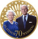 50 Pence - Elizabeth II (Platinum Wedding)