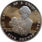 5 Pounds - Elizabeth II (Princess Diana; silver)