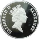 5 Pounds - Elizabeth II (Queen Mother receiving flowers)