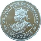 2 Pounds - Elizabeth II (King William I                         - silver)