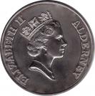 2 Pounds - Elizabeth II (Puffins; Silver issue)