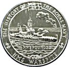 5 Pounds - Elizabeth II (H.M.S. Warspite)