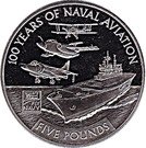 5 Pounds - Elizabeth II (HMS Ark Royal with combat aircraft)