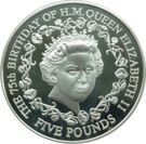 5 Pounds - Elizabeth II (75th Birthday - Silver)