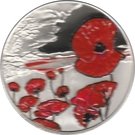 5 Pounds - Elizabeth II (Remembrance Day; Silver Piedfort)