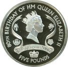 5 Pounds - Elizabeth II (Queen Elizabeth II; Silver Proof Issue)